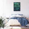 Plakat Wieloczęściowy Zielona Konopia Z Bliska Rama Aluminiowa Kolor Czarny
