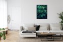 Plakat Wieloczęściowy Zielona Konopia Z Bliska Rama Aluminiowa Kolor Czarny