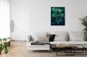 Plakat Wieloczęściowy Zielona Konopia Z Bliska Rama Aluminiowa Kolor Czarny
