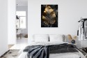 Plakat Wieloczęściowy Złoty Liść W Stylu Vintage Rama Aluminiowa Kolor Czarny