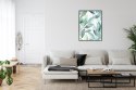 Plakat Wieloczęściowy Liście Laurowe Akwarela Rama Aluminiowa Kolor Czarny