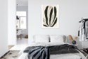 Plakat Wieloczęściowy Wielkie Czarne Liście I Kwiaty W Stylu Matisse Rama Aluminiowa Kolor Czarny