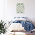 Plakat Wieloczęściowy Zielone Rośliny Na Beżowym Tle Botaniczny Wzór Rama Aluminiowa Kolor Czarny