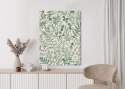 Plakat Wieloczęściowy Zielone Rośliny Na Beżowym Tle Botaniczny Wzór Rama Aluminiowa Kolor Czarny