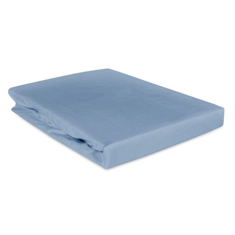 Prześcieradło satyna bawełniana z gumką niebieski 009/160x200 Prześcieradło satyna bawełniana z gumką niebieski 009/160x200