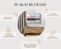 Plakat Wieloczęściowy Tropikalny Wzór Z Liśćmi Palmy I Monstery Akwarela Rama Aluminiowa Kolor Czarny