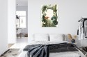 Plakat Wieloczęściowy W Stylu Vintage Tropikalne Rośliny Rama Aluminiowa Kolor Czarny