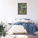 Plakat Wieloczęściowy Wzór Roślinny W Stylu Vintage Rama Aluminiowa Kolor Czarny