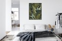 Plakat Wieloczęściowy Wzór Roślinny W Stylu Vintage Rama Aluminiowa Kolor Czarny