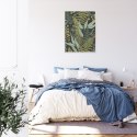 Plakat Wieloczęściowy Wzór Roślinny W Stylu Vintage Rama Aluminiowa Kolor Czarny