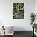 Plakat Wieloczęściowy Wzór Roślinny W Stylu Vintage Rama Aluminiowa Kolor Czarny