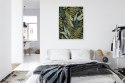 Plakat Wieloczęściowy Wzór Roślinny W Stylu Vintage Rama Aluminiowa Kolor Czarny