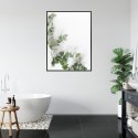 Plakat Wieloczęściowy Zielone Liście Eukaliptusa Rama Aluminiowa Kolor Czarny