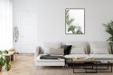 Plakat Wieloczęściowy Zielone Liście Eukaliptusa Rama Aluminiowa Kolor Czarny