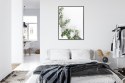 Plakat Wieloczęściowy Zielone Liście Eukaliptusa Rama Aluminiowa Kolor Czarny
