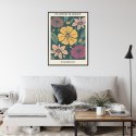 Plakat Wieloczęściowy Trag Kwiatowy Florencja Rama Aluminiowa Kolor Czarny