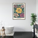 Plakat Wieloczęściowy Trag Kwiatowy Florencja Rama Aluminiowa Kolor Czarny
