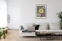 Plakat Wieloczęściowy Trag Kwiatowy Florencja Rama Aluminiowa Kolor Czarny