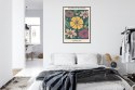 Plakat Wieloczęściowy Trag Kwiatowy Florencja Rama Aluminiowa Kolor Czarny