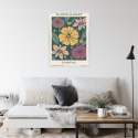 Plakat Wieloczęściowy Trag Kwiatowy Florencja Rama Aluminiowa Kolor Czarny