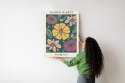 Plakat Wieloczęściowy Trag Kwiatowy Florencja Rama Aluminiowa Kolor Czarny