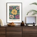 Plakat Wieloczęściowy Trag Kwiatowy Florencja Rama Aluminiowa Kolor Czarny