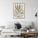 Plakat Wieloczęściowy Wielobarwny Liść Matisse Rama Aluminiowa Kolor Czarny