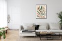 Plakat Wieloczęściowy Wielobarwny Liść Matisse Rama Aluminiowa Kolor Czarny