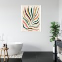 Plakat Wieloczęściowy Wielobarwny Liść Matisse Rama Aluminiowa Kolor Czarny
