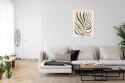 Plakat Wieloczęściowy Wielobarwny Liść Matisse Rama Aluminiowa Kolor Czarny