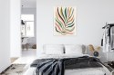 Plakat Wieloczęściowy Wielobarwny Liść Matisse Rama Aluminiowa Kolor Czarny
