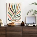 Plakat Wieloczęściowy Wielobarwny Liść Matisse Rama Aluminiowa Kolor Czarny