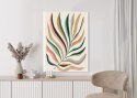 Plakat Wieloczęściowy Wielobarwny Liść Matisse Rama Aluminiowa Kolor Czarny