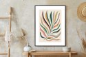 Plakat Wieloczęściowy Wielobarwny Liść Matisse Rama Aluminiowa Kolor Czarny