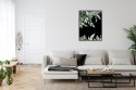 Plakat Wieloczęściowy Zwisające Liście Eukaliptusa Rama Aluminiowa Kolor Czarny