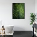 Plakat Wieloczęściowy Zielony Las Bambusowy Rama Aluminiowa Kolor Czarny