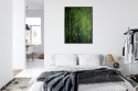 Plakat Wieloczęściowy Zielony Las Bambusowy Rama Aluminiowa Kolor Czarny