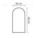 Panel Tapicerowany Jasny Szary 30cm Panel Tapicerowany Jasny Szary 30cm