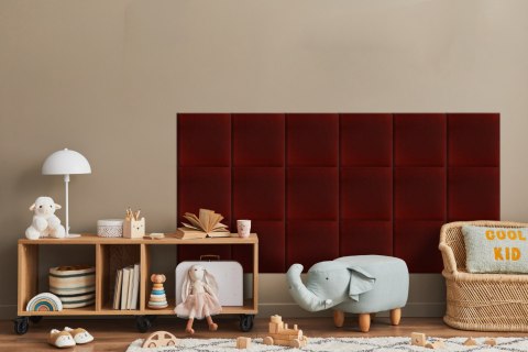 Panel Tapicerowany Bordowy Panel Tapicerowany Bordowy