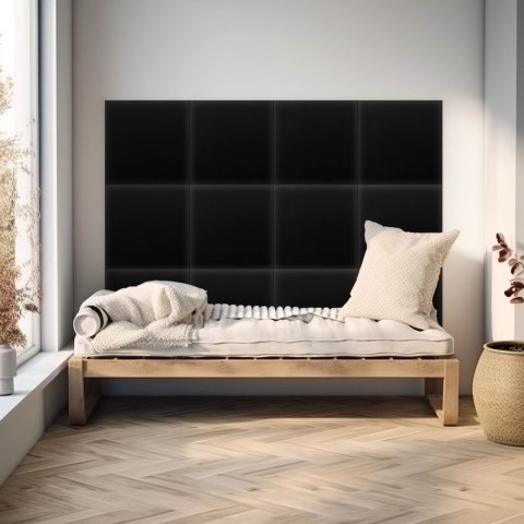 Panel Tapicerowany Czarny Panel Tapicerowany Czarny