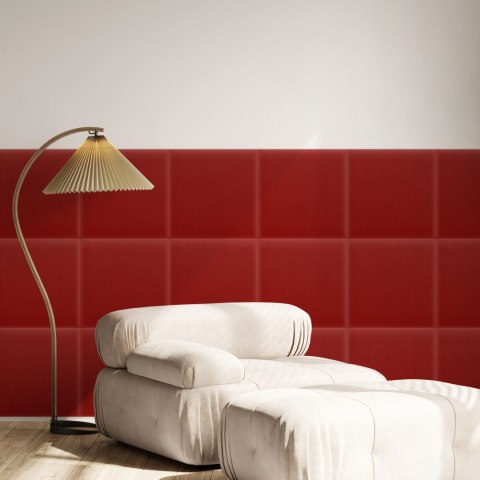 Panel Tapicerowany Magic Velvet Czerwony Panel Tapicerowany Magic Velvet Czerwony