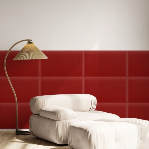 Panel Tapicerowany Magic Velvet Czerwony Panel Tapicerowany Magic Velvet Czerwony