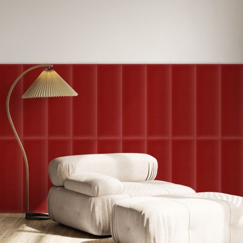 Panel Tapicerowany Magic Velvet Czerwony Panel Tapicerowany Magic Velvet Czerwony