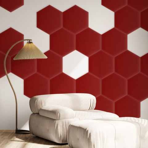 Panel Tapicerowany Magic Velvet Czerwony Panel Tapicerowany Magic Velvet Czerwony
