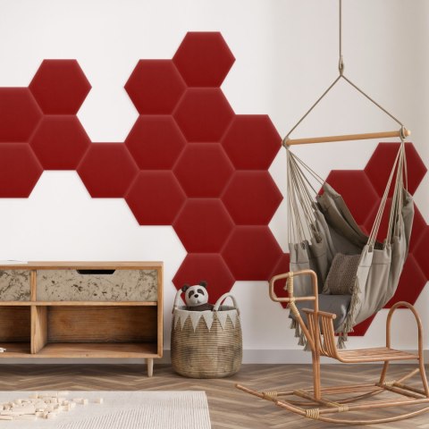 Panel Tapicerowany Magic Velvet Czerwony Panel Tapicerowany Magic Velvet Czerwony