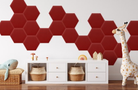 Panel Tapicerowany Magic Velvet Czerwony Panel Tapicerowany Magic Velvet Czerwony