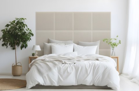 Panel Tapicerowany Magic Velvet Kremowy Panel Tapicerowany Magic Velvet Kremowy