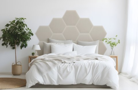Panel Tapicerowany Magic Velvet Kremowy Panel Tapicerowany Magic Velvet Kremowy