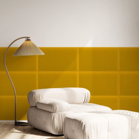 Panel Tapicerowany Magic Velvet Żółty Panel Tapicerowany Magic Velvet Żółty