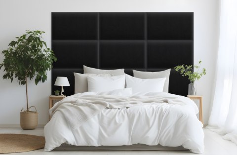 Panel Tapicerowany Magic Velvet Czarny Panel Tapicerowany Magic Velvet Czarny